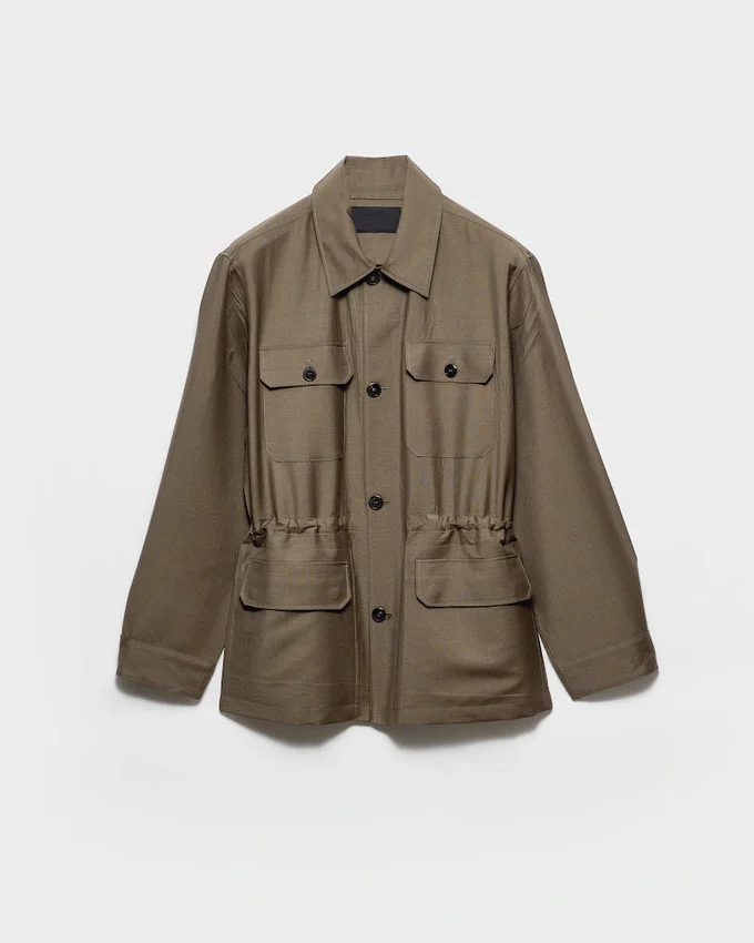 Safarijacka i mohair och ull Safarijacka i mohair och ull