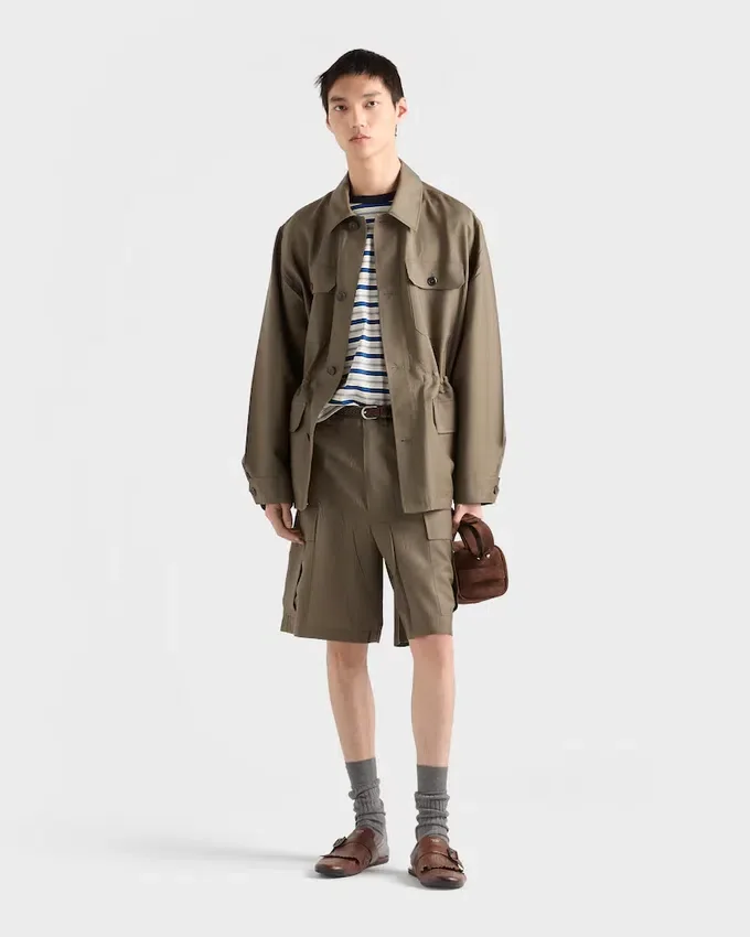 Safarijacka i mohair och ull Safarijacka i mohair och ull