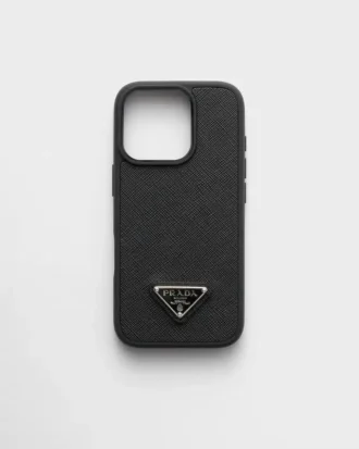 Saffiano-fodral för iPhone 16 Pro