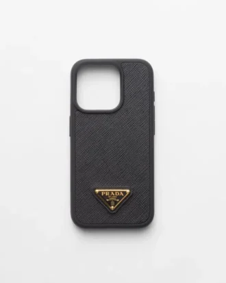Saffiano-läderfodral för iPhone 15 Pro