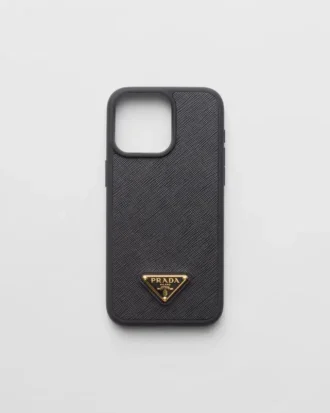 Saffiano-läderfodral för iPhone 15 Pro Max