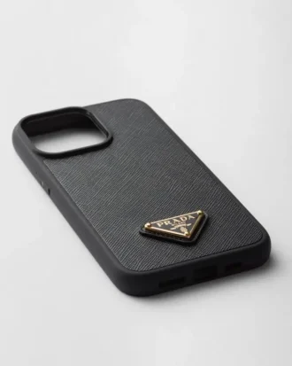Saffiano-läderfodral för iPhone 15 Pro Max