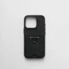 Saffiano-läderfodral för iPhone 16 Pro Saffiano-läderfodral för iPhone 16 Pro