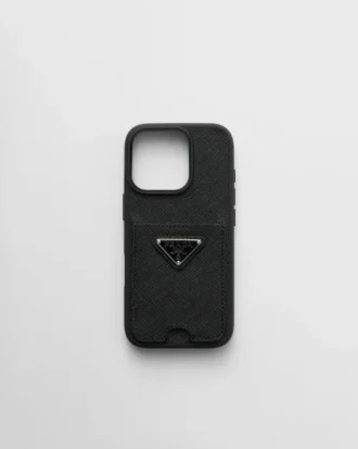 Saffiano-läderfodral för iPhone 16 Pro