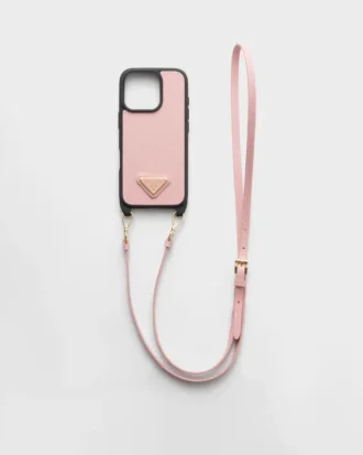 Saffiano-läderfodral för iPhone 16 Pro