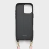 Saffiano-läderfodral för iPhone 16 Pro Max med axelrem Saffiano-läderfodral för iPhone 16 Pro Max med axelrem