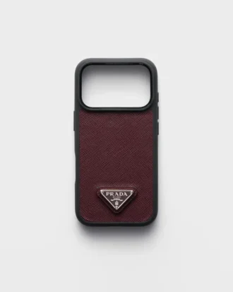 Saffiano-läderfodral för iPhone 17 Pro Saffiano-läderfodral för iPhone 17 Pro