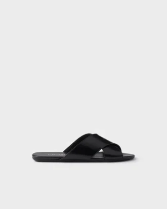 Sandaler i borstat läder