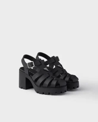 Sandaler med gummiplattform Sandaler med gummiplattform