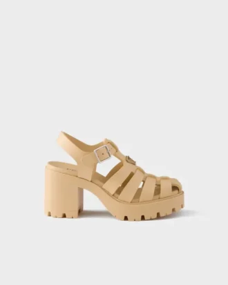 Sandaler med gummiplattform Sandaler med gummiplattform