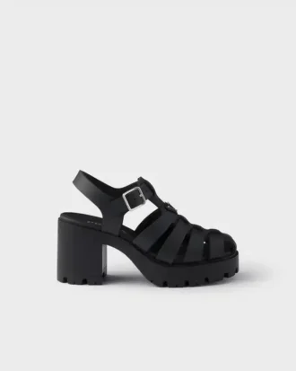 Sandaler med gummiplattform Sandaler med gummiplattform