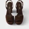 Sandaler med plattform i mocka Sandaler med plattform i mocka