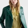Satinblus med prickar Satinblus med prickar