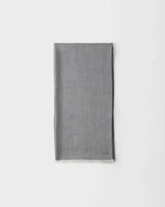 Scarf i kashmir, ull och silke