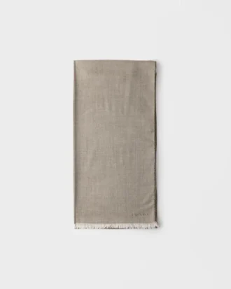 Scarf i kashmir, ull och silke