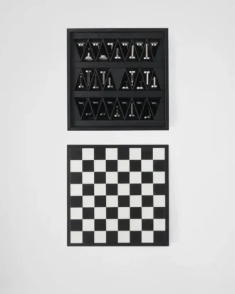 Schackspel i Saffiano-läder