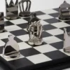Schackspel i Saffiano-läder Schackspel i Saffiano-läder