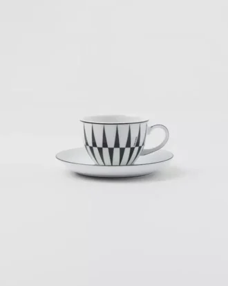 Set med fyra espressokoppar i porslin – Stripes Set med fyra espressokoppar i porslin – Stripes