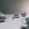 Set med fyra espressokoppar i porslin – Stripes Set med fyra espressokoppar i porslin – Stripes