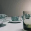 Set med fyra espressokoppar i porslin – Vienna Green Set med fyra espressokoppar i porslin – Vienna Green