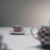 Set med fyra espressokoppar i porslin – Vienna Red Set med fyra espressokoppar i porslin – Vienna Red