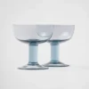 Set med två champagneglas i kristall – Plinth Set med två champagneglas i kristall – Plinth