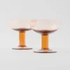 Set med två champagneglas i kristall – Plinth Set med två champagneglas i kristall – Plinth