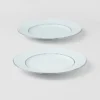 Set med två dessertfat i porslin – Celadon Set med två dessertfat i porslin – Celadon