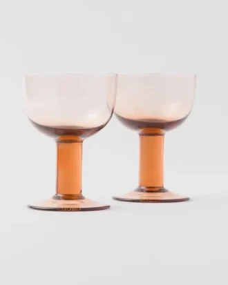 Set med två kristallglas för rött vin – Plinth Set med två kristallglas för rött vin – Plinth