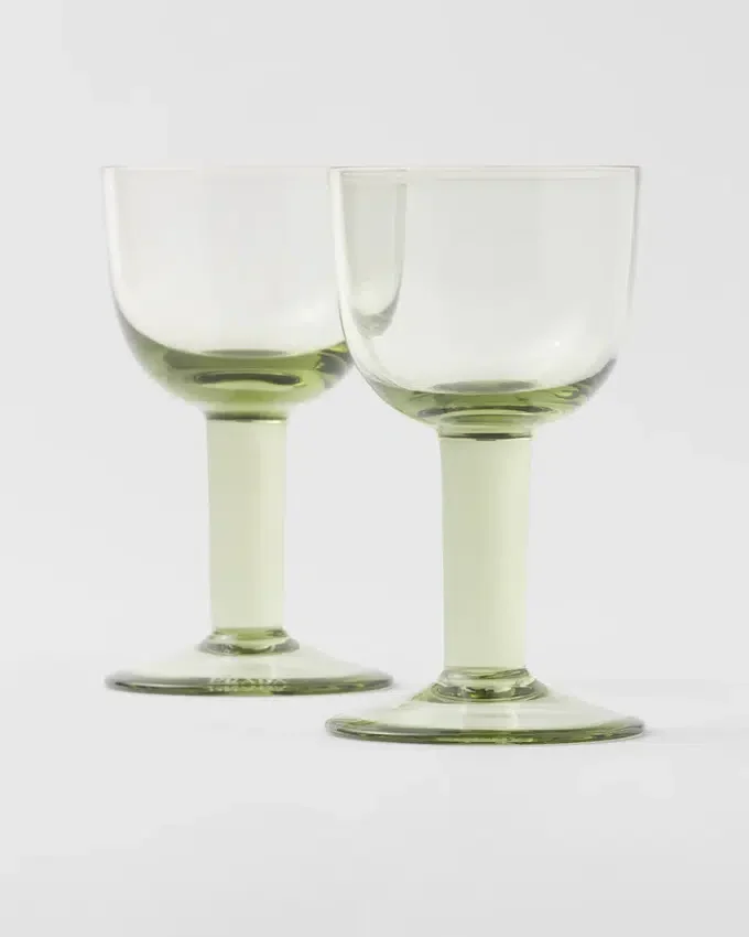 Set med två kristallglas för vitt vin – Plinth Set med två kristallglas för vitt vin – Plinth