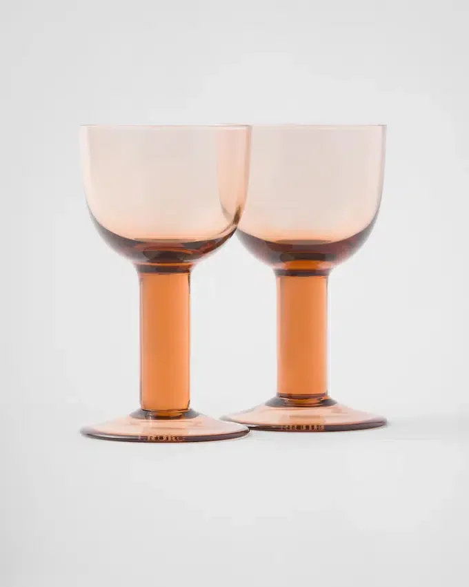 Set med två kristallglas för vitt vin – Plinth Set med två kristallglas för vitt vin – Plinth