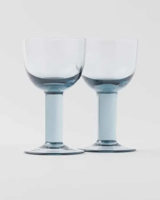 Set med två kristallglas för vitt vin – Plinth Set med två kristallglas för vitt vin – Plinth