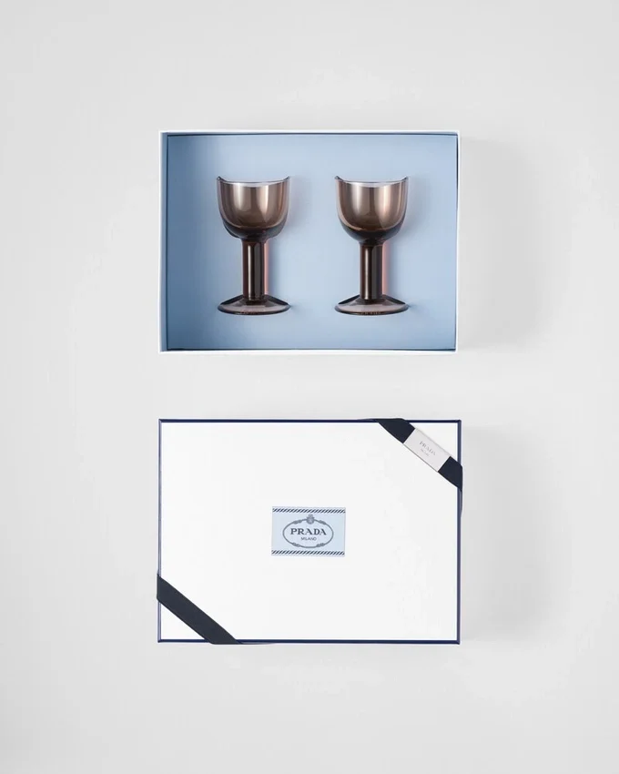 Set med två kristallglas för vitt vin – Plinth Set med två kristallglas för vitt vin – Plinth