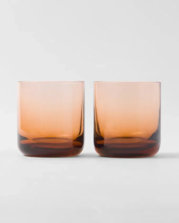 Set med två kristallglas – Plinth Set med två kristallglas – Plinth