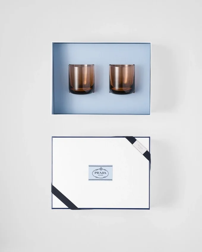 Set med två kristallglas – Plinth Set med två kristallglas – Plinth