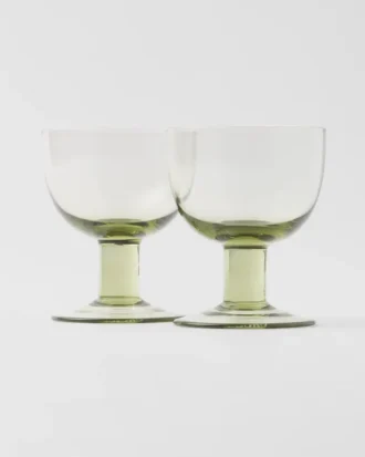 Set med två kristallvattenglas – Plinth