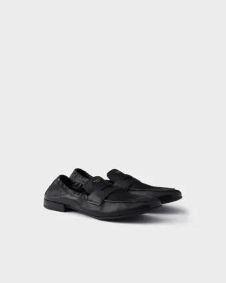 Shuffle Loafers i antikbehandlat läder