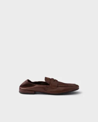 Shuffle Loafers i antikbehandlat läder