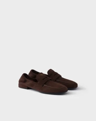 Shuffle Loafers i antikbehandlat mocka