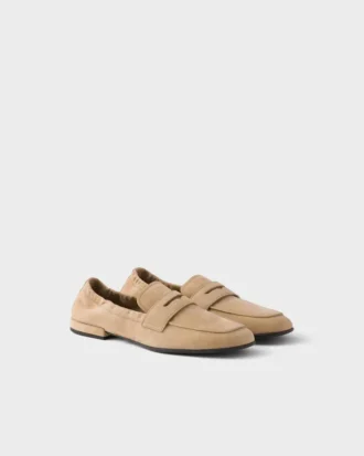 Shuffle-loafers i nubuckläder Shuffle-loafers i nubuckläder