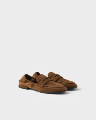 Shuffle-loafers i nubuckläder Shuffle-loafers i nubuckläder