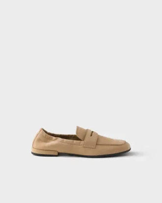 Shuffle-loafers i nubuckläder Shuffle-loafers i nubuckläder