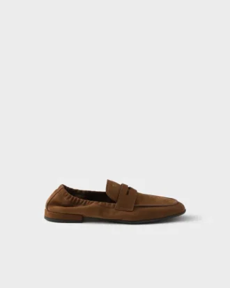 Shuffle-loafers i nubuckläder Shuffle-loafers i nubuckläder