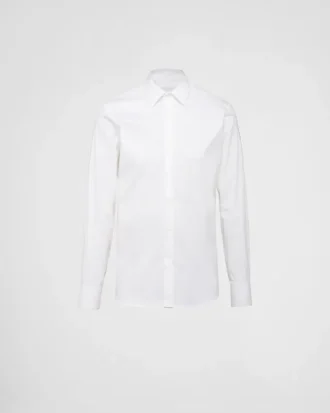 Skjorta i stretchpoplin