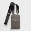 Smartphonefodral i Saffiano-läder Smartphonefodral i Saffiano-läder