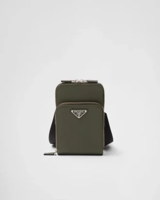 Smartphonefodral i Saffiano-läder