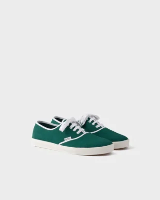 Sneakers i drilltyg