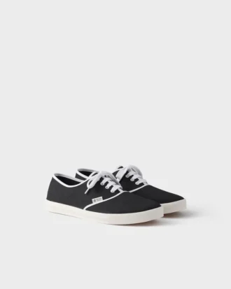 Sneakers i drilltyg
