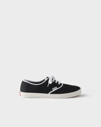 Sneakers i drilltyg