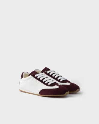 Sneakers i nappaläder och mocka Sneakers i nappaläder och mocka